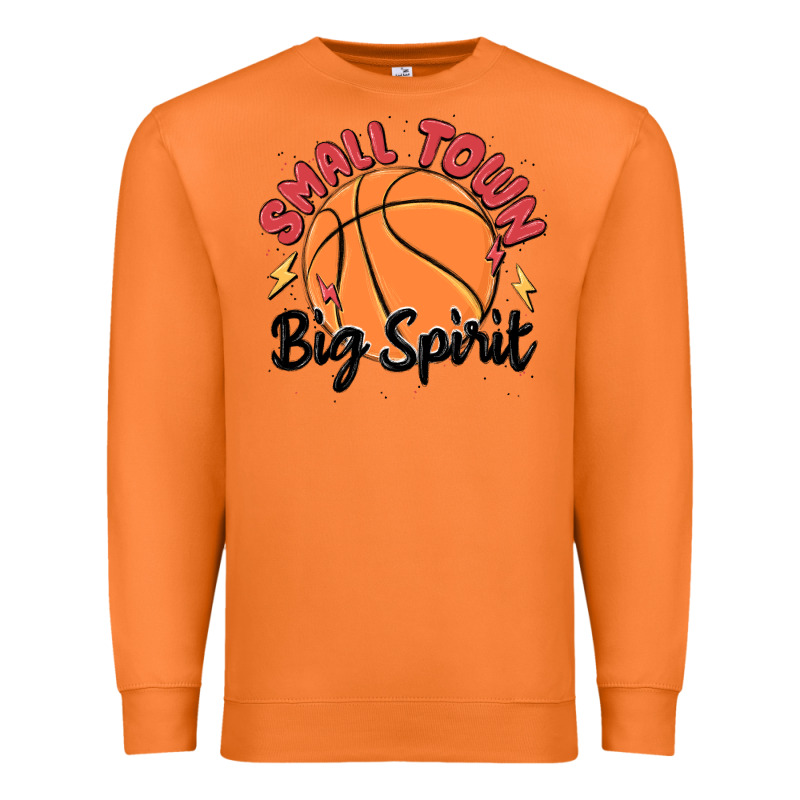 Small Town Big Spirit Premium Sweatshirt by MaliasSmallBusiness | Teevron