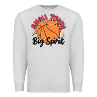 Dove Grey small town big spirit Premium Sweatshirt - MaliasSmallBusiness
