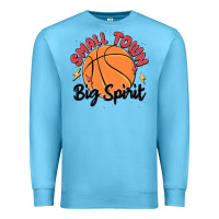 Ocean Blue small town big spirit Premium Sweatshirt - MaliasSmallBusiness