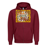 Burgundy fall sweet fall mousepad Zipper Hoodie - BundleAndBundleShop