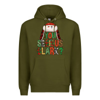 Army Green You serious clark Premium Hoodie - NancyCooperArtShop