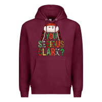 Burgundy You serious clark Premium Hoodie - NancyCooperArtShop