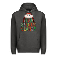 Charcoal Heather You serious clark Premium Hoodie - NancyCooperArtShop