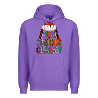 Purple You serious clark Premium Hoodie - NancyCooperArtShop