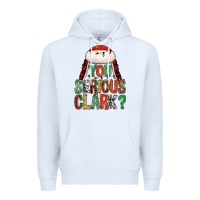 White You serious clark Premium Hoodie - NancyCooperArtShop