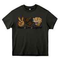 Asphalt Peace Love Lion Head Heavy Core Tee - LillyAllenDesigns