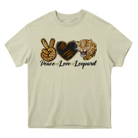 Mossy Peace Love Lion Head Heavy Core Tee - LillyAllenDesigns