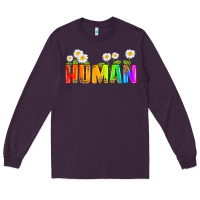 Plum human Long Sleeve Tee - HRA Design Shop