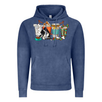 Vintage Denim alaskan border collie dog coffee cups Vintage Hoodie - texasbilliewilder