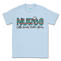 Dusty Blue coffee scrubs and rubber gloves Classic Tee - CowhideDigitalArt