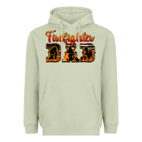 Matcha American Flag Firefighter Dad Heavyweight Hoodie - LillyAllenDesigns