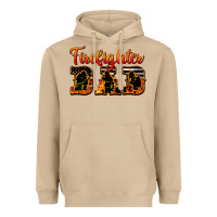 Mushroom American Flag Firefighter Dad Heavyweight Hoodie - LillyAllenDesigns
