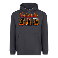 Smoke American Flag Firefighter Dad Heavyweight Hoodie - LillyAllenDesigns
