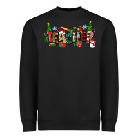 Black Christmas teacher Heavyweight Sweatshirt - Zillion Design Studio