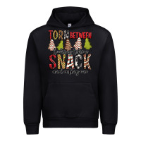 Black torn between looking like a snack and eating one christmas cake Urban Hoodie - Jasminsmagicworld