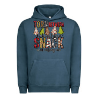 Pigment Midnight Navy torn between looking like a snack and eating one christmas cake Urban Hoodie - Jasminsmagicworld