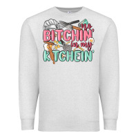 Oatmeal Heather no bitchin in my kitchin Premium Sweatshirt - MaliasSmallBusiness