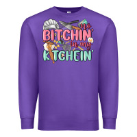 Purple no bitchin in my kitchin Premium Sweatshirt - MaliasSmallBusiness