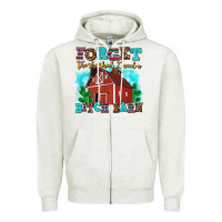 Oatmeal Heather forget the she shed i need a bitch barn Zipper Hoodie - AdoDesignShop