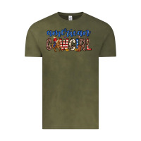 Vintage Olive american cowgirl Vintage Tee - Zillion Design Studio