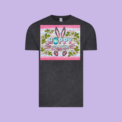 Happy Easter Bunny Vintage Tee Designed By Barkaloodesign