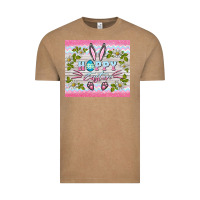 Vintage Coffee happy easter bunny Vintage Tee - BarkalooDesign