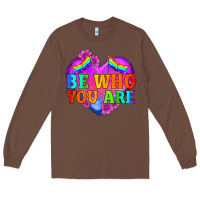 Chestnut be who you are Long Sleeve Tee - HRA Design Shop