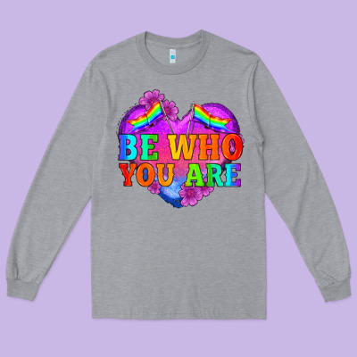 Be Who You Are Long Sleeve Tee Designed By Hra Design Shop