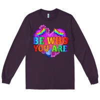 Plum be who you are Long Sleeve Tee - HRA Design Shop