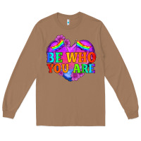 Toasted Coconut be who you are Long Sleeve Tee - HRA Design Shop