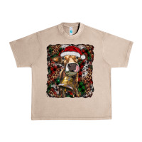 Christmas Heifer With Leoard And Cowhide Urban Heavy Tee | Teevron
