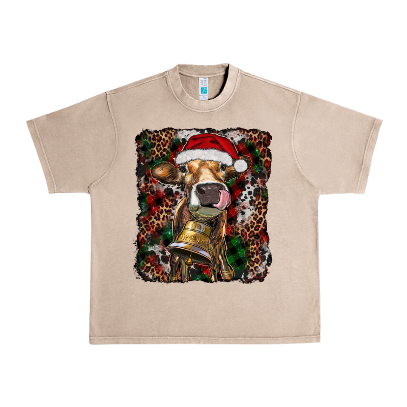 Christmas Heifer With Leoard And Cowhide Urban Heavy Tee by RanaPortraitStore | Teevron