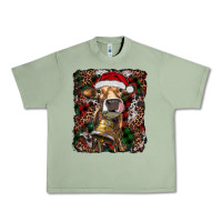 Oil Green christmas heifer with leoard and cowhide Urban Heavy Tee - RanaPortraitStore