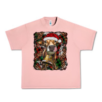 Salmon christmas heifer with leoard and cowhide Urban Heavy Tee - RanaPortraitStore