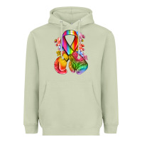 Matcha all color ribbon with boxing gloves Heavyweight Hoodie - NancyCooperArtShop