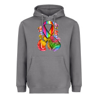 Storm all color ribbon with boxing gloves Heavyweight Hoodie - NancyCooperArtShop