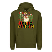 Army Green feliz navidad mexican santa Premium Hoodie - MaliasSmallBusiness