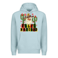 Blue Mist feliz navidad mexican santa Premium Hoodie - MaliasSmallBusiness