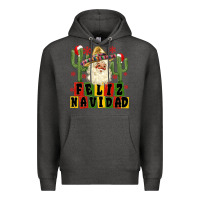 Charcoal Heather feliz navidad mexican santa Premium Hoodie - MaliasSmallBusiness