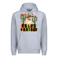 Heather Grey feliz navidad mexican santa Premium Hoodie - MaliasSmallBusiness