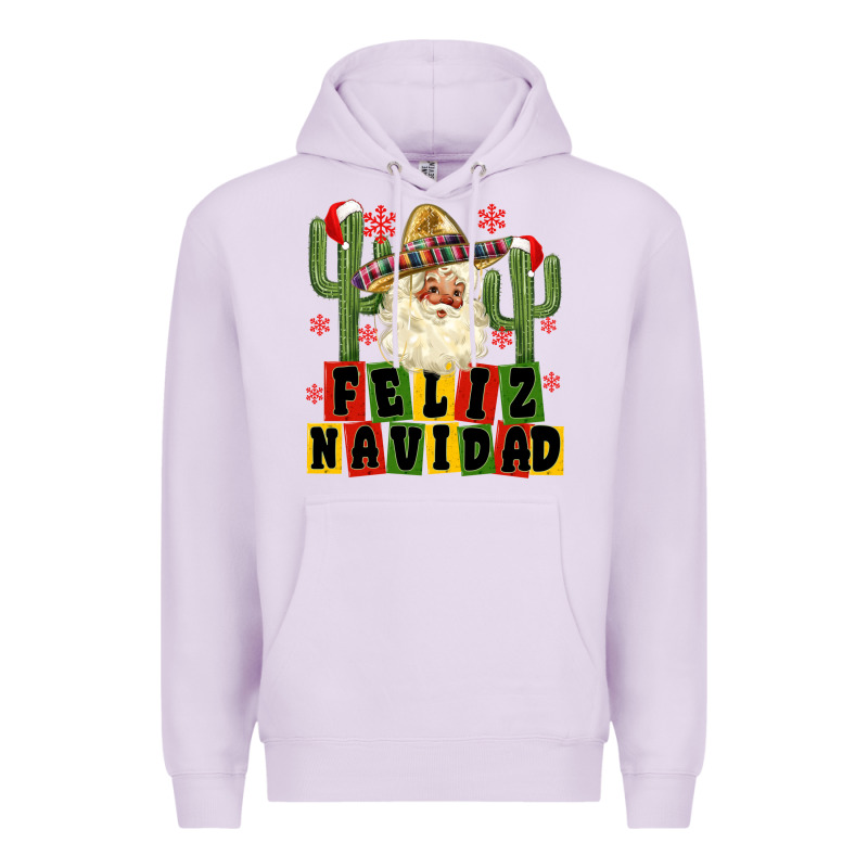 Feliz Navidad Mexican Santa Premium Hoodie by MaliasSmallBusiness | Teevron