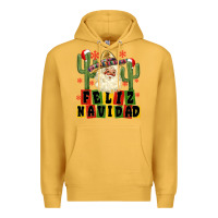 Mustard feliz navidad mexican santa Premium Hoodie - MaliasSmallBusiness