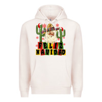Pale Pink feliz navidad mexican santa Premium Hoodie - MaliasSmallBusiness