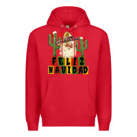 Red feliz navidad mexican santa Premium Hoodie - MaliasSmallBusiness