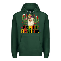 Sports Green feliz navidad mexican santa Premium Hoodie - MaliasSmallBusiness