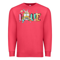 Cardinal love school bus Premium Sweatshirt - MaliasSmallBusiness