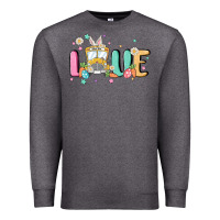 Charcoal Heather love school bus Premium Sweatshirt - MaliasSmallBusiness