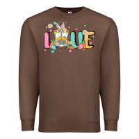 Chestnut love school bus Premium Sweatshirt - MaliasSmallBusiness