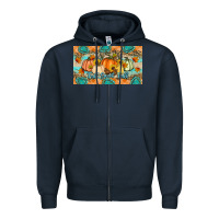 Navy Fall Sweet Fall Zipper Hoodie - Artiststas