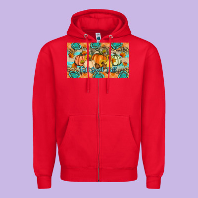 Fall Sweet Fall Zipper Hoodie Designed By Artiststas